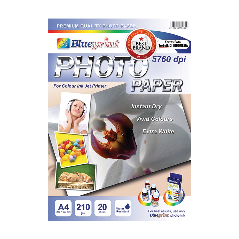 

Blueprint BP-GPA4210 Polos Photo Paper A4 - Kertas Foto Anggrek
