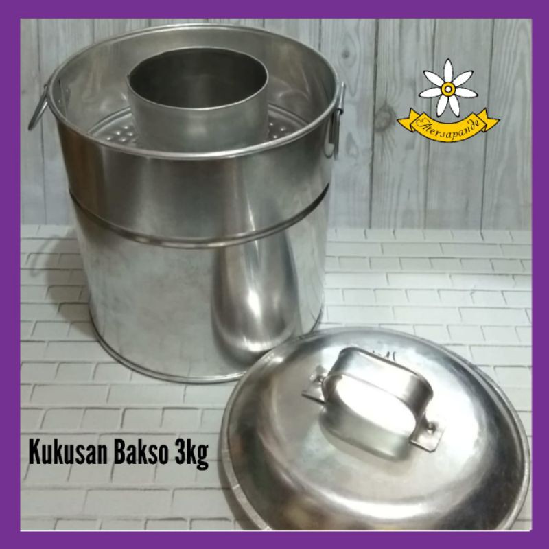 Dandang Bakso 3kg-Kukusan Bakso Alumunium 3kg-Kukusan Bakso Tebal 0,8mm