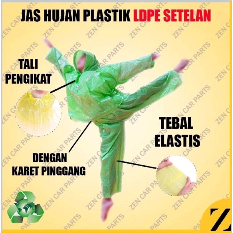 jas hujan baju celana kresek ,termurah ,sekali pakai