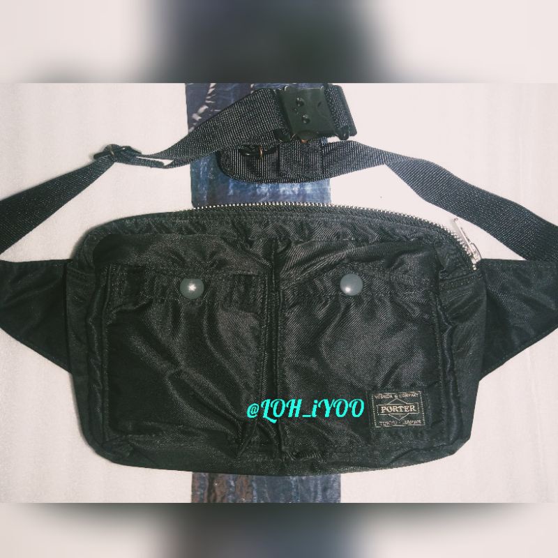 18 Porter Yoshida Co. Tanker Series Waistbag Hitam Size xs