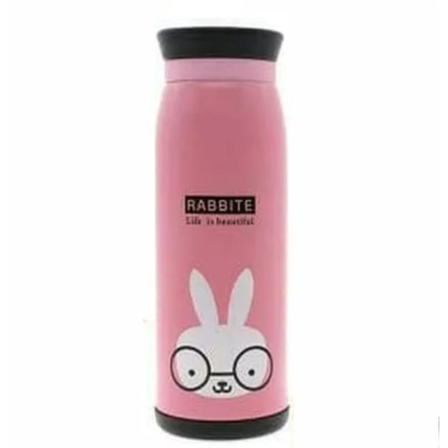 Termos 500ML Karakter Unik Cute Animal Stainless Steel-Thermos Thumbler Kartun Animal Stainless Steel 500ML-Tumbler Botol Minum Kuat Tahan Lama Bermotif Hewan Untuk Air Panas Dingin