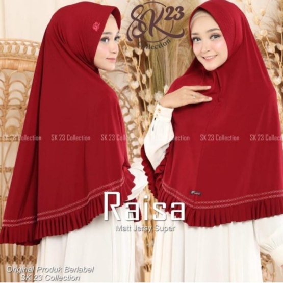 KHIMAR JERSEY RAISA DAILY HIJAB JERSEY KHIMAR JERSEY MURAH KHIMAR JUMBO REMPEL BY SK23 COLLECTION gr