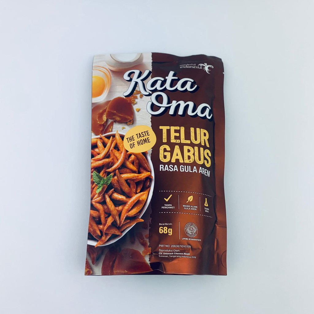 Kata Oma  Telur Gabus/ Telur Gabus Rasa Gula Aren /63g