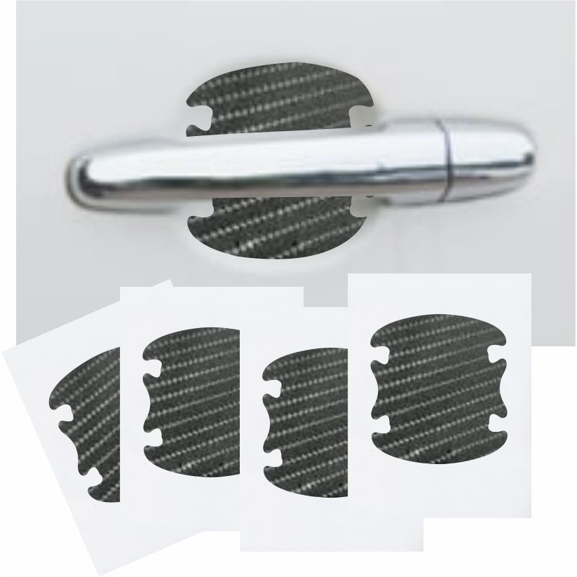 sticker pintu mobil karbon