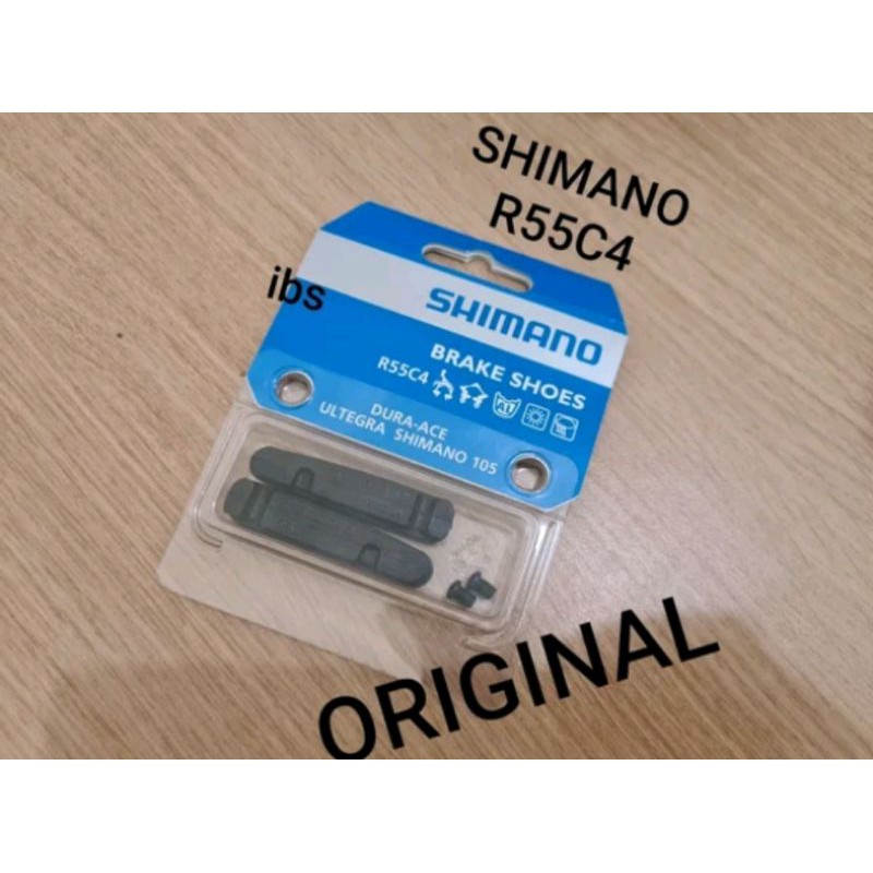 Brake Pad Shimano Racing R55C4 Y8L298060 Refill . Brakepad Shoe Kampas rem Shimano 105 ultegra dura ace . Code 714338