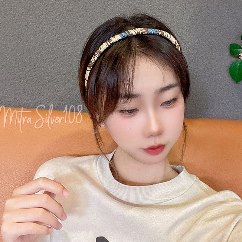 [MS108] BDO 13 -  Bando Sirkam Wanita Motif Abstrak Model Baru | Headband Terbaru | Non-Slip | Aksesoris Wanita Impor Murah