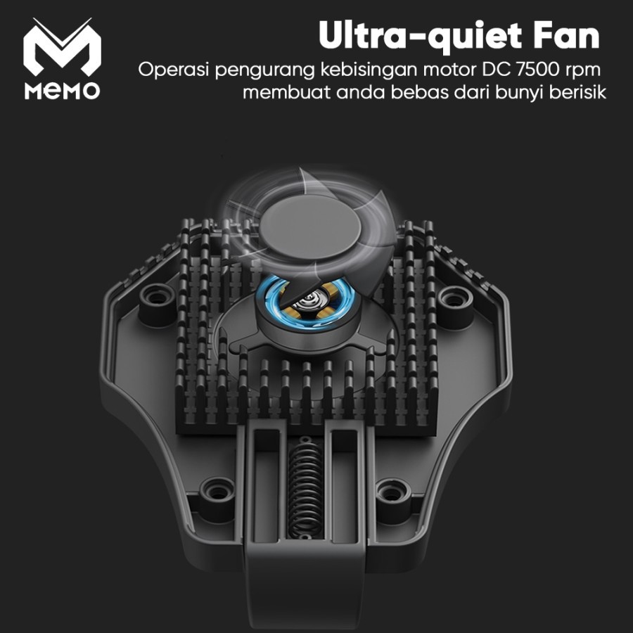 Memo DL01 Cooler HP Gaming Fan Kipas Pendingin HP Cooling DL-01 DL 01