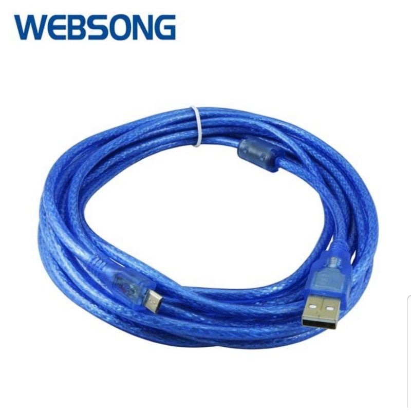 Kabel USB A Male to USB Micro B Male 5M High Quality WEBSONG