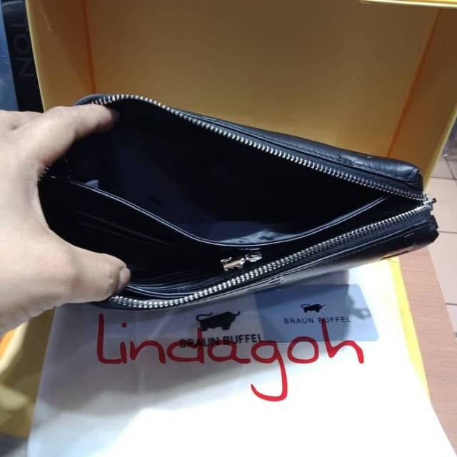 Tas tangan handbag dompet braun buffel kulit pria wanita kualitas premium branded clucth