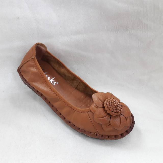 Sepatu Clarks Bunga1 9688 /sepatu wanita clarks kulit asli