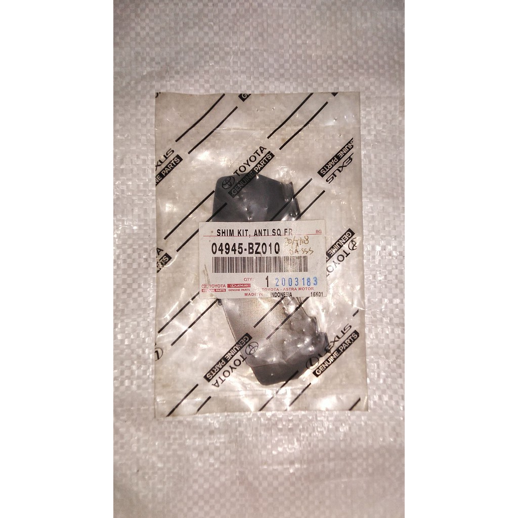 Toyota Genuine Parts, Shim Kit - Plat Kampas Rem Depan Avanza 2005