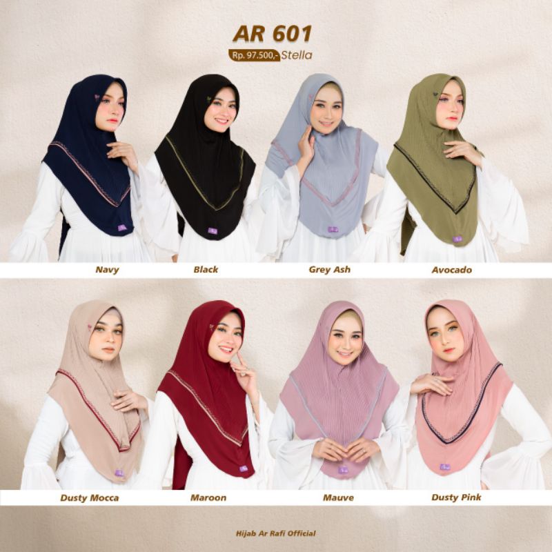 HIJAB AR ARAFI//AR 601//HIJAB DAILY//TERBARU//ORI