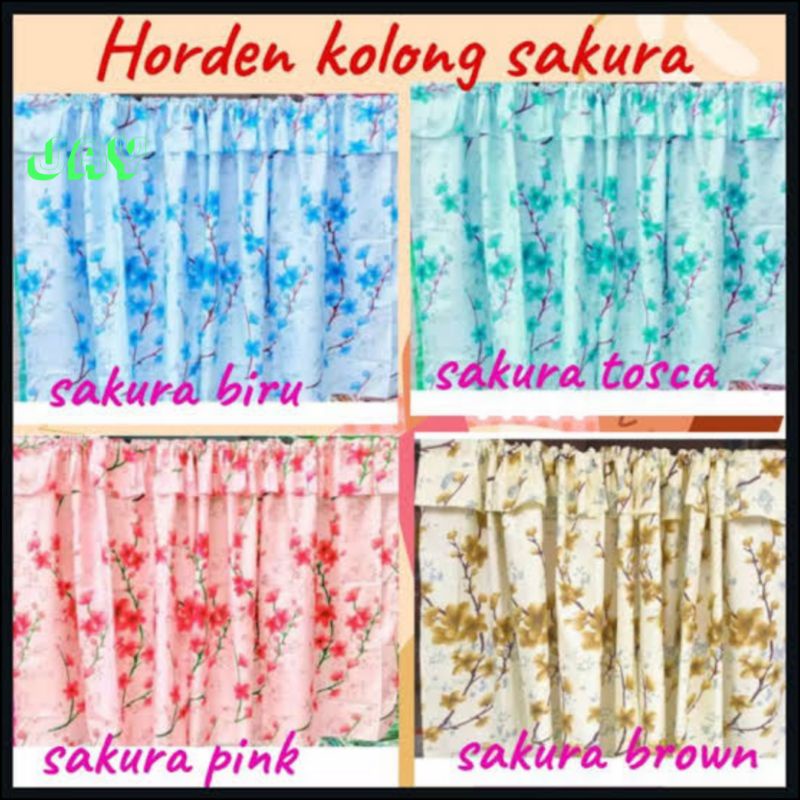 Hordeng Kolong Dapur Motif Sakura