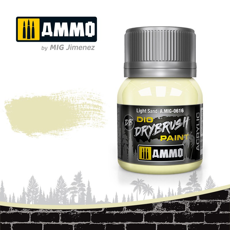 

AMIG0616 Drybrush : Light Sand (40ml jar) Ammo Mig