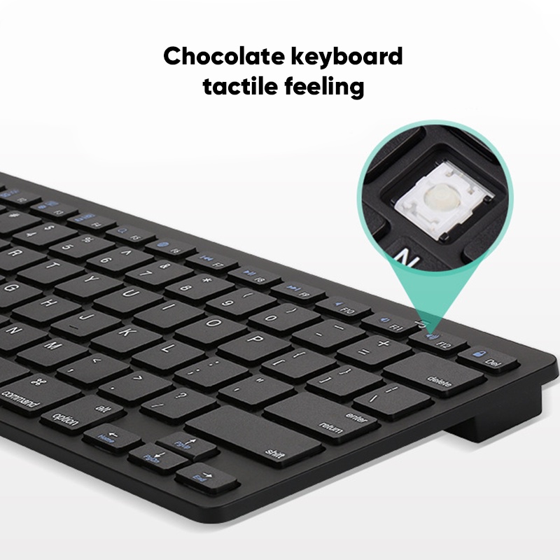 Bepop Keyboard Bluetooth Wireless Metal Body Untuk PC dan Pad