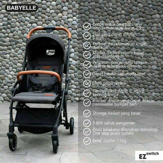 Stroller Kereta Bayi BabyElle EZ Switch S 523 RS