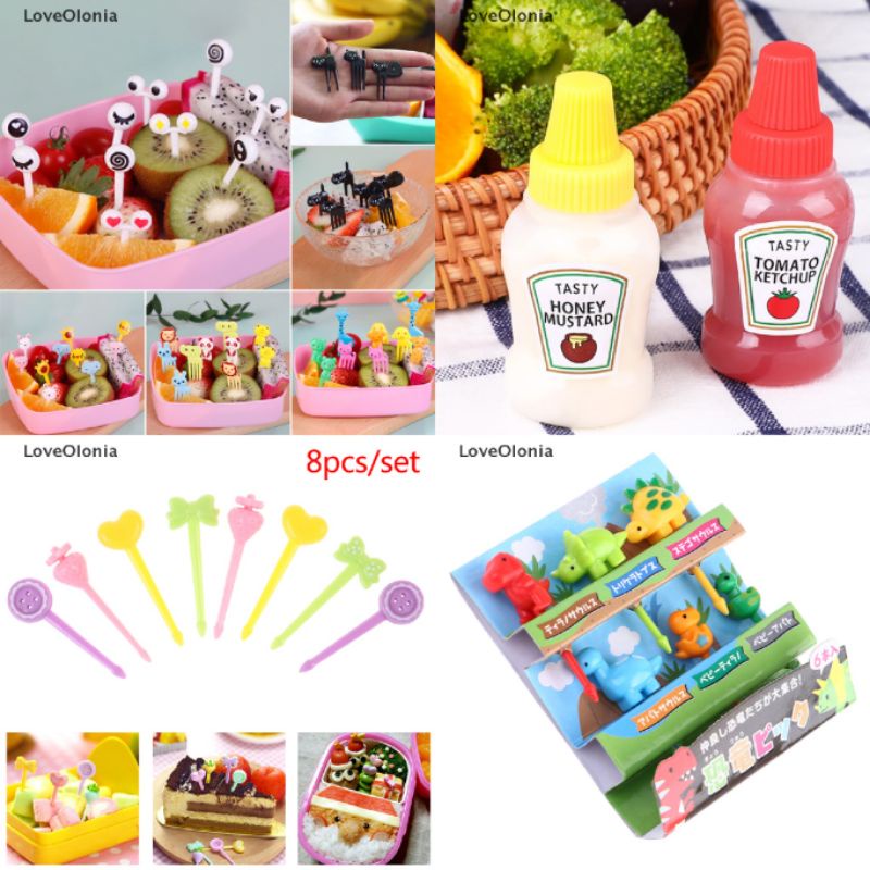 Peralatan Bento/Bekal Anak /Garpu lucu Bento Anak/Alat Bento anak/alat makan anak/Garpu lucu anak/Bento anak/Bekal anak