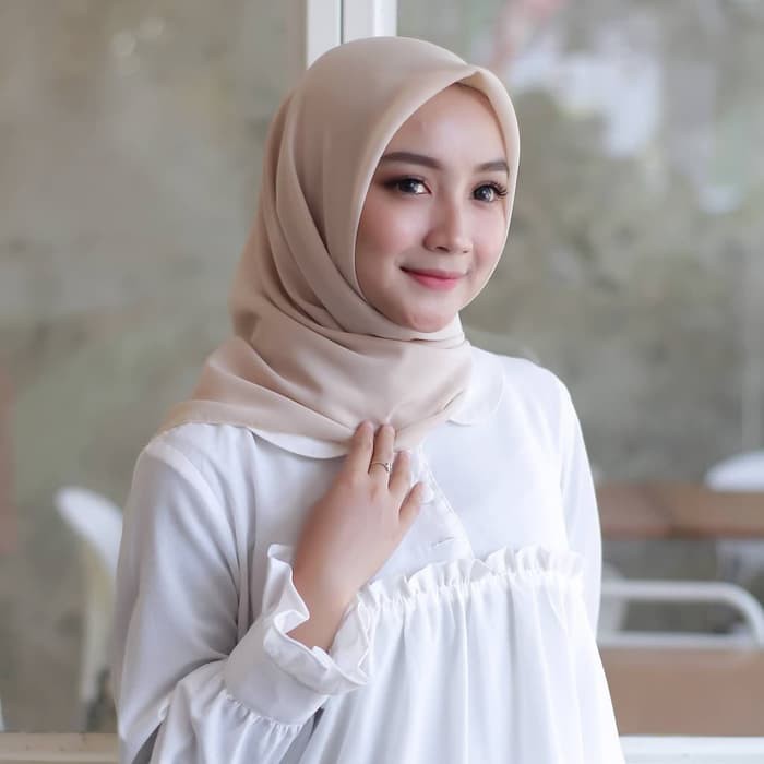 Hijab Bella Square Square Potton Double Hycon Shifon Fine Hijab Segi Empat Bella Shopee Indonesia