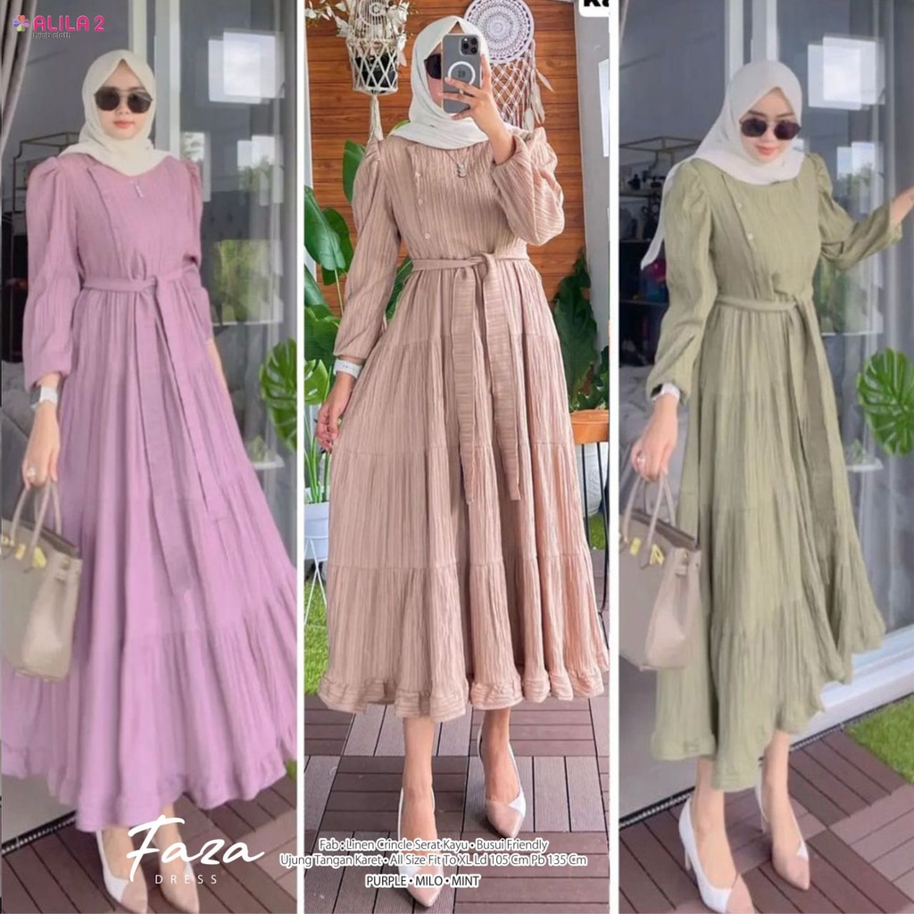 Pakaian FAZA DRESS by ALILA2   FASHION