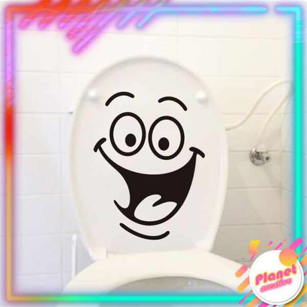 

Stiker Lucu Toilet Cutting Sticker Big Mouth Smiley