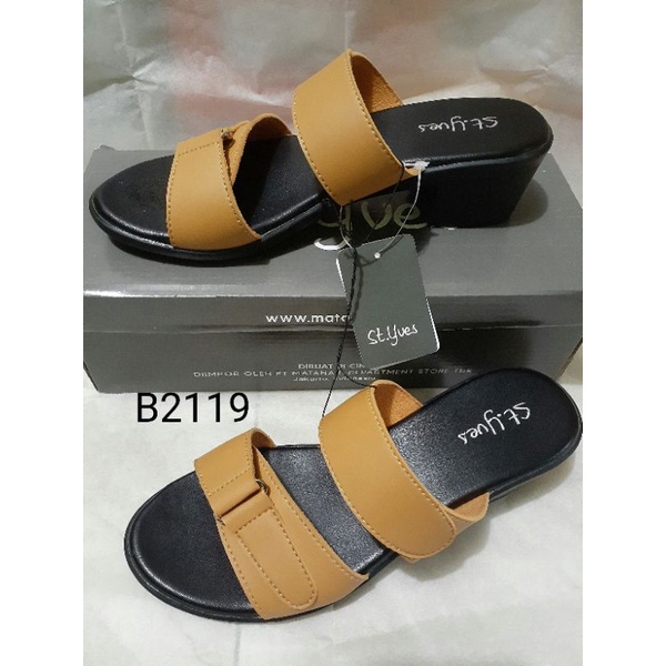 Styves Sandal Selop Wanita / Slop Sendal Teplek St Yves Original - B2119 - 2