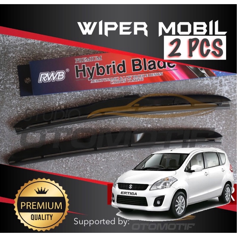 WIPER ERTIGA LAMA HYBRID RWB GRAPHITE / WIPER DEPAN RWB ERTIGA 2 PCS