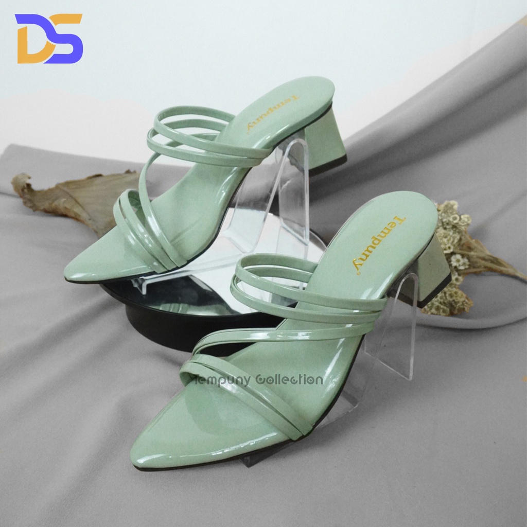 Sandal Heels Wanita 5cm Sandal Hak Tahu Kasual dan Trendy Model Tali