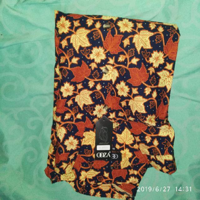 Odza Kemeja Pria Batik Lengan Panjang Modern Baju Batik Pria Slimfit