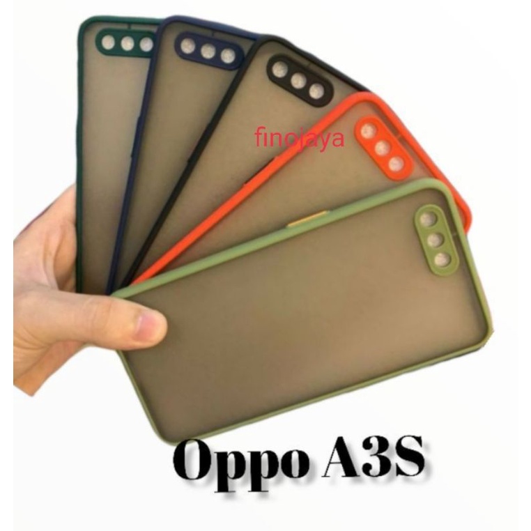 Case Aero My choice Oppo A3S A5 C1 Silikon Dove Pelindung Camera