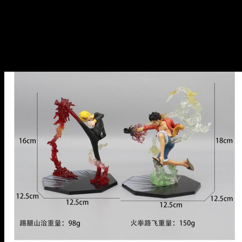 PAJANGAN ACTION FIGURE ONE PIECE ACE LUFFY ZORO SANJI