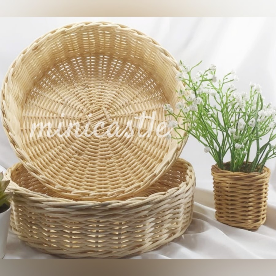 Jual Keranjang Rotan Bulat Size Xxl D Cm Indonesia Shopee Indonesia