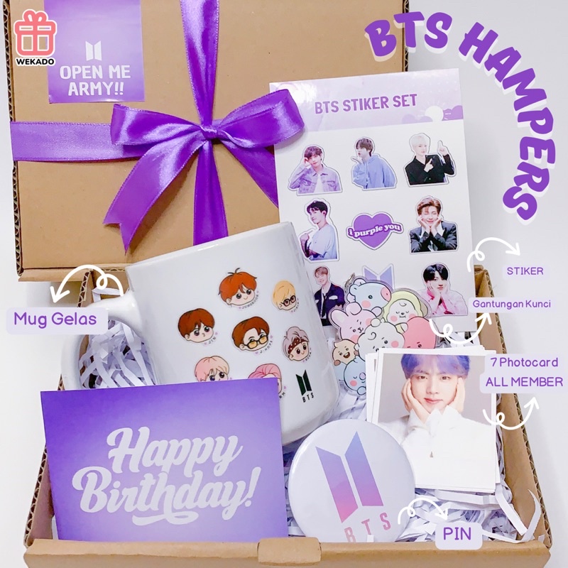 𝐖𝐄𝐊𝐀𝐃𝐎 - Hampers BTS Army Kado Ulang Tahun Wisuda Anniversary Kpop