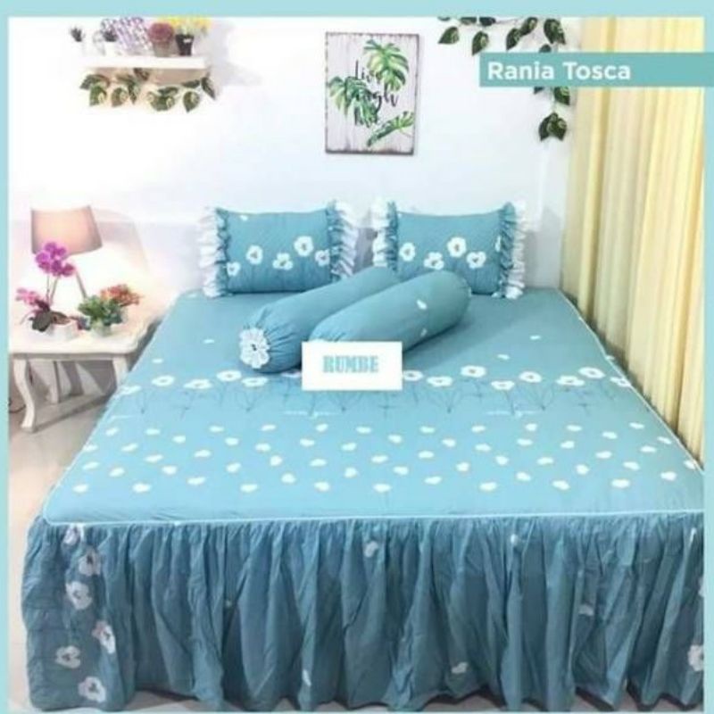 Sprei Rumbai Pengantin Katun Lokal Motif Rania Tosca by Katun Esra