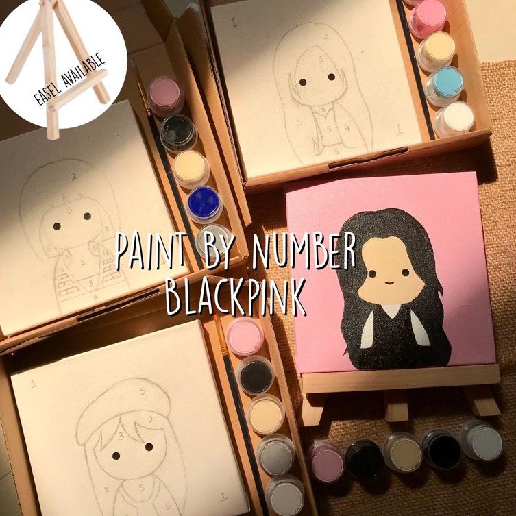 

S.7.E.0.0.9Paint By Number Blackpink Edition Kpop Painting By Numbers Kit |S!Ap.ord3rs