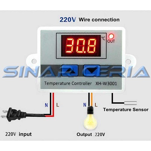 Jual W3002 Thermostat Digital Temperature Termostat Suhu Panas Dingin 220V Indonesia|Shopee Indonesia