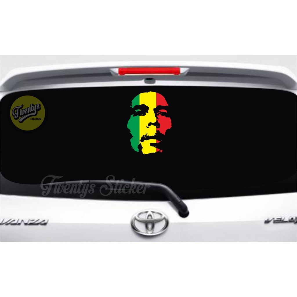 STIKER BOB MARLEY STIKER KACA MOBIL CUTTING STIKER