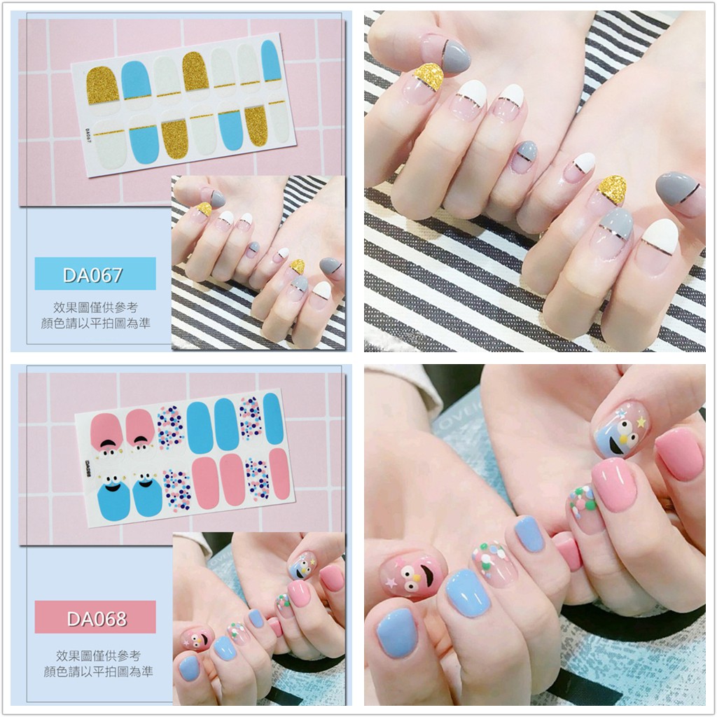 &lt;Jjoygirl&gt;DA Nail sticker motif / sticker kuku / stiker kuku / nail stiker glitter / stripes design