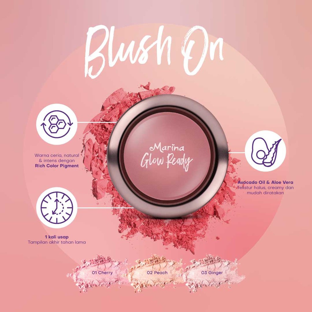 MARINA GLOW READY BLUSH ON 4.2g