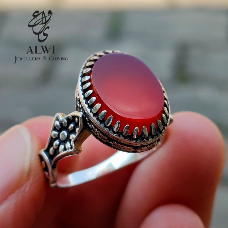 CINCIN YAMAN AHMAR BATU YAMAN ASLI CINCIN PERAK YAMAN