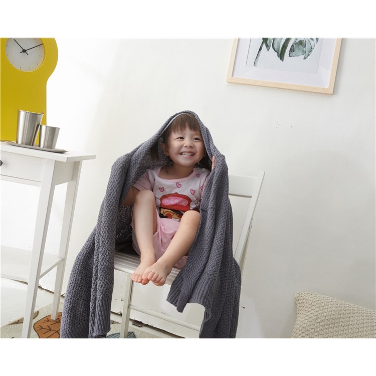 Props foto bayi anak/ YOKINA Knit Blanket 80 x 135 cm / selimut rajut