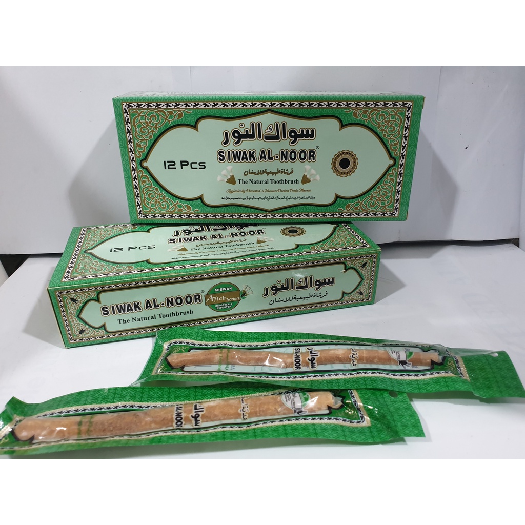 Siwak 12PCS //Miswak l Asli Premium Original sunah rosul sikat gigi kayu nabi muhammad siwak besar kayu siwak asli