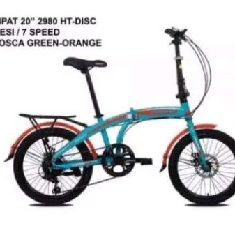 Sepeda anak dan dewasa 20 lipat Pacific 2980 HT disc cakram gigi 7 speed boncengan