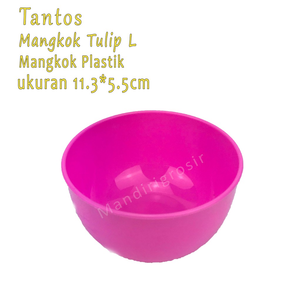 Mangkok plastik * Mangkok Tulip L * Pink *5163