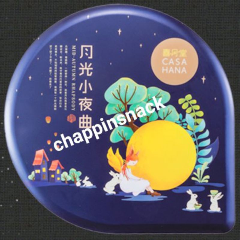 Mooncake casahana durian - black sesame yolk - jade kue bulan moon cake casa hana