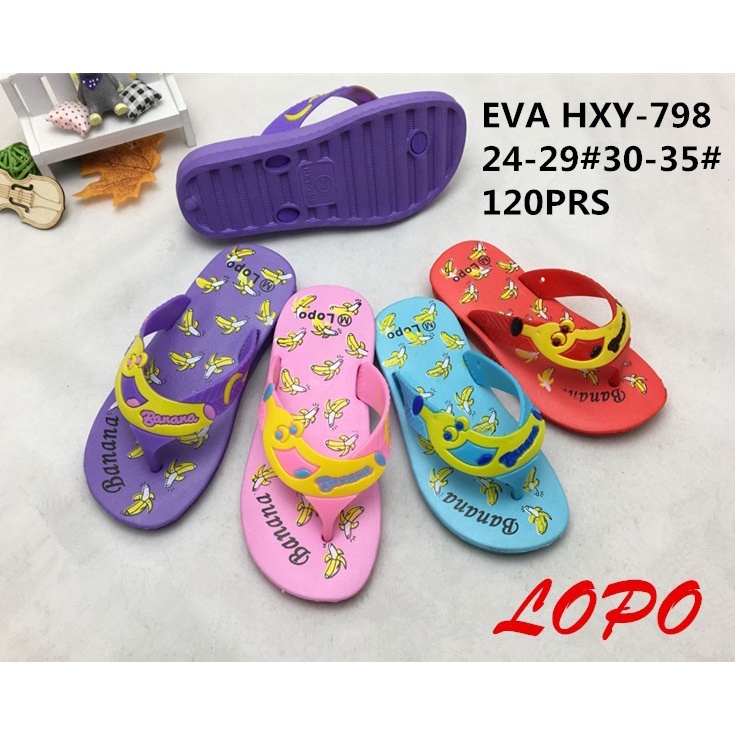 Sandal Jepit Anak Banana Pisang 1 Lucu Ringan import lp hxy-798 24-20