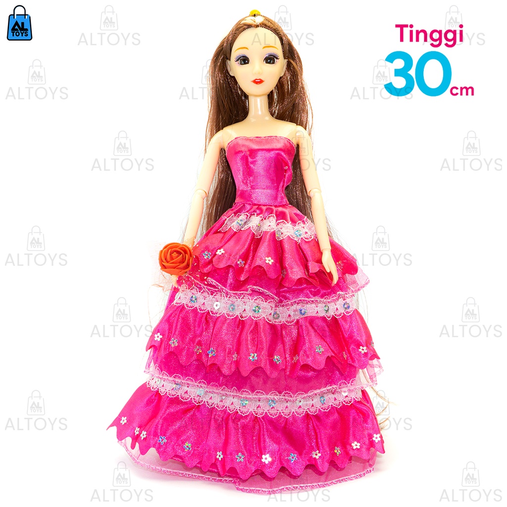 Mainan Boneka Berbie Princess Povital Doll Sweet Wedding Tangan Bisa Ditekuk N0.2655