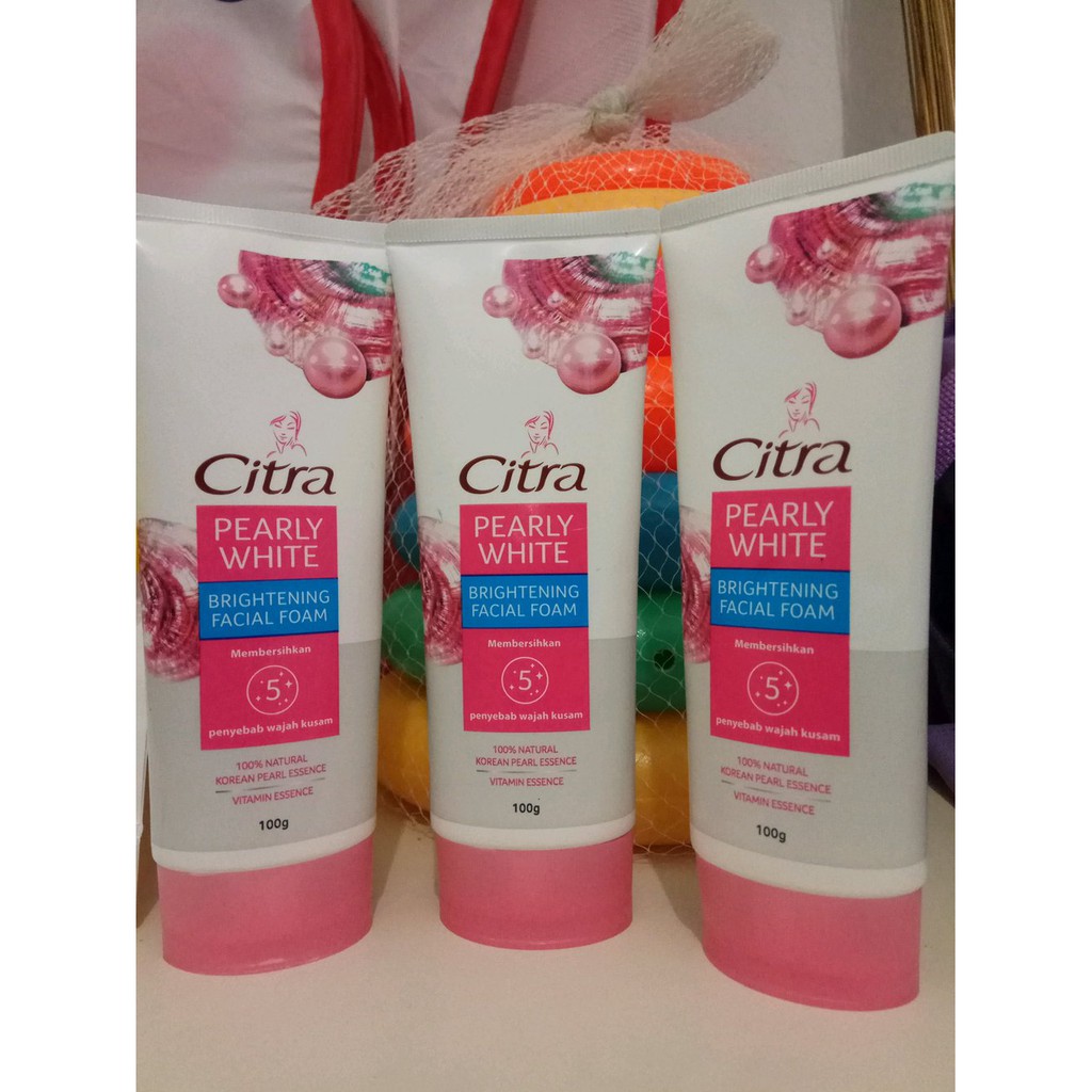 Citra Pearly Glow White UV Brigtening Facial Foam Sabun Pencuci Wajah