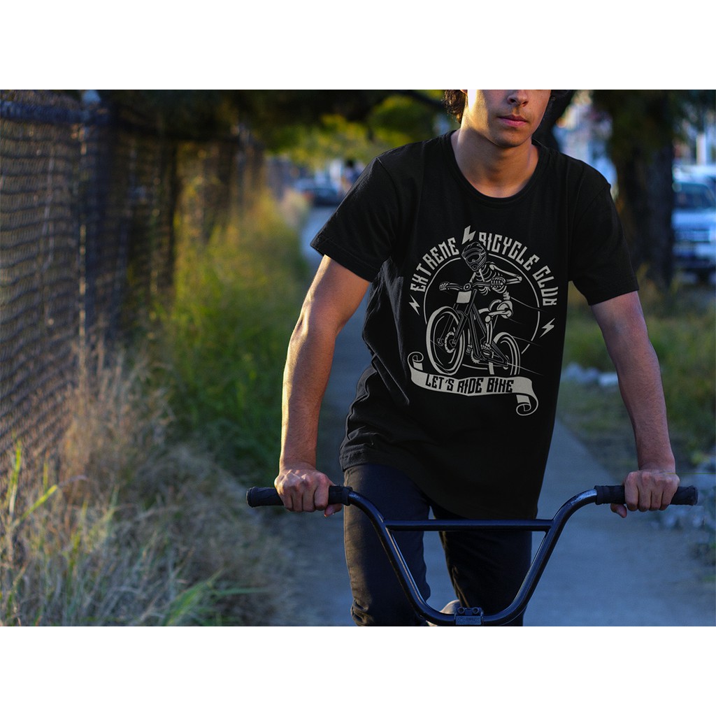 Kaos Distro Extreme Bicycle Club Sepeda Ekstrem produk lokal kualitas Premium bisa COD