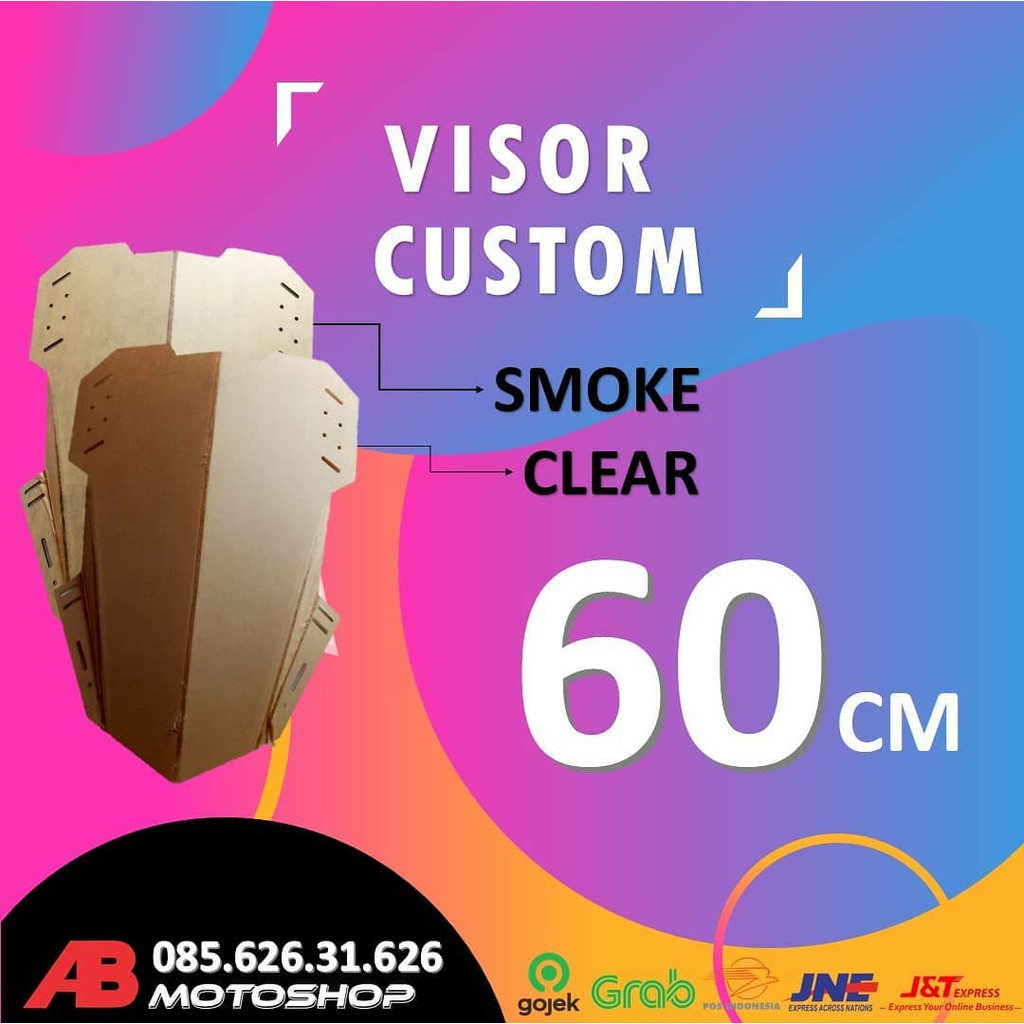 VISOR MOTOR TOURING 60 CM VISOR CUSTOM 60 CM