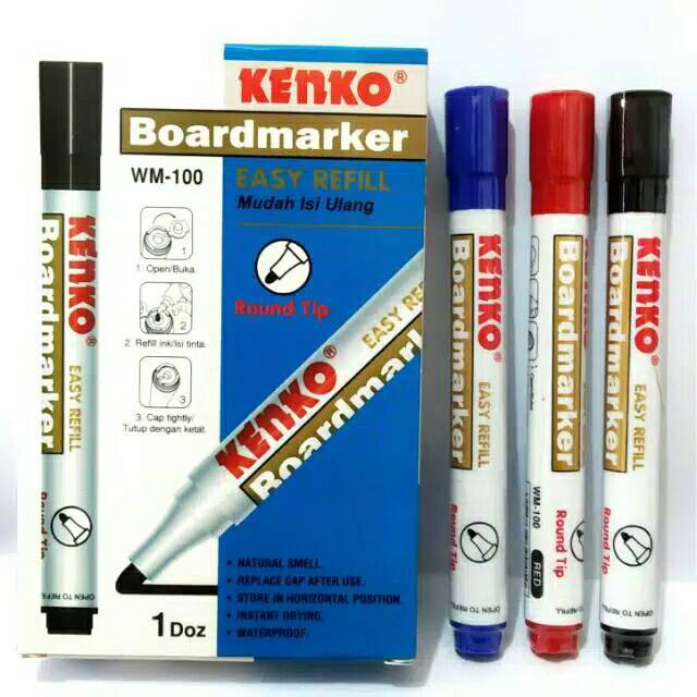 

Spidol Kenko White board marker WM-100 Per Pcs
